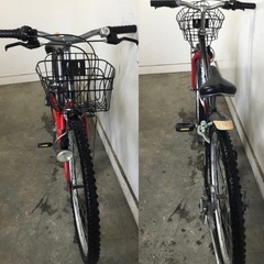 h-126△ q 岐阜発/ STAR FRASH/ 子供用自転車/ 26インチ/ 6段変速/ 走行確認/ 現状品/ R7.9/12 △の画像