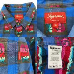 186000 現状品 Supreme シュプリーム supreme supreme　長袖シャツ ブルー コットン メンズ [0000000000123]の画像