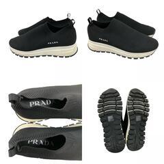 186005 PRADA プラダ ニットソックススニーカー 36 ブラック レディース [0000000000147]の画像