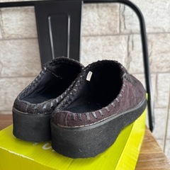 🉐【vanilla  spoon】   ヌバック調サボ  ブラック  L  23～24cm の画像