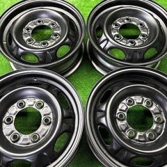キャラバン　15インチ　スチールホイール　鉄　5.5J 6H +...
