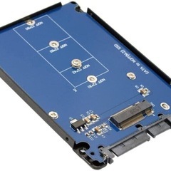 新品！ALIKSO M.2 NGFF SATA SSD
 → 2.5インチ SATA3.0 変換アダプター コネクタ M.2 SATA SSDのみ対応 7MM厚アルミ 外付けケース 放熱性,M.2 NVMe & AHCI 使用不可 (SSDやメモリは付属しません）の画像