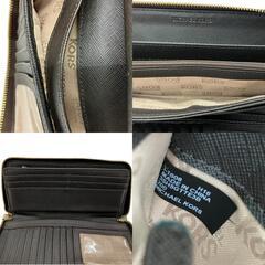 186000 現状品 Michael Kors マイケルコース MICHAEL KORS 長財布　総柄  ブラウン レザー レディース [1000027773931]の画像