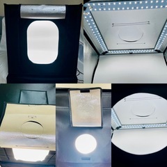 お値下げ！　撮影ボックス 60×60×60cm 120LED　折りたたみ　写真スタジオライトボックス　の画像