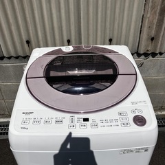 シャープ　洗濯機 ES-GV7E-P 2021の画像