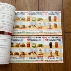 マクドナルド優待券　2冊x6枚　最新版。の画像