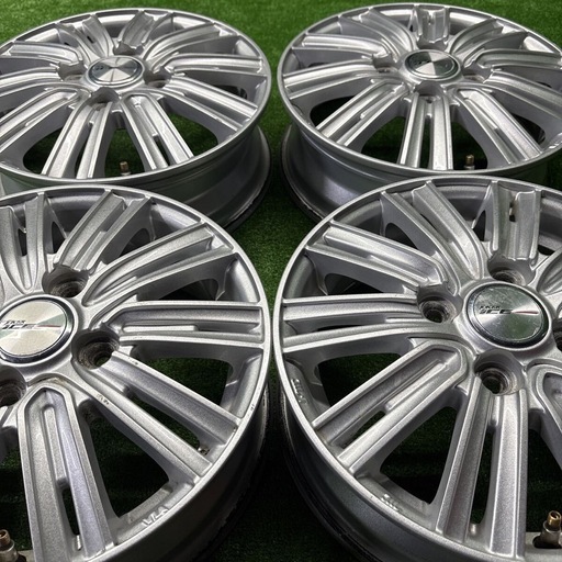 社外　13インチ　ホイール　Weds JOKER ICE 13×4J +45 PCD100 4H ハブ73 引き取り可能　S50828F971