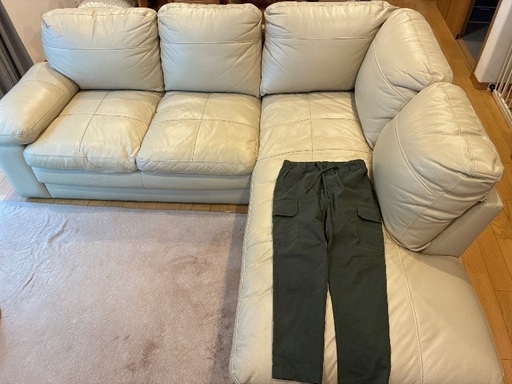 L字ソファー三人掛け