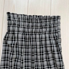 未使用 ハイウエストチェックスカートの画像