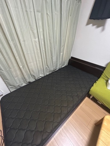 マットレス付き　タンスのゲン ベッド シングル ローベッド スマホスタンド スノコ