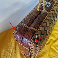 竹製バッグの画像