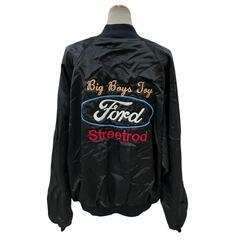 186004 現状品 フォードモータース フォードモータース スタジャン 80s 90s ブラック XL XL ナイロン メンズ [0000000000509]の画像