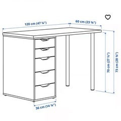 IKEA デスク　学習机＋　椅子　バラ売り相談可の画像