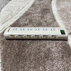 電源タップ　延長タップ　2mの画像