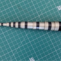 EBISU BLACK ROD 青雲 45 鮎釣り 4.5M・12PC ロッド エビス ヴィンテージの画像