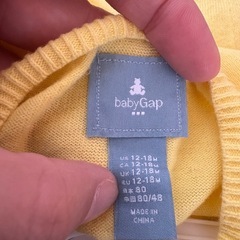 Baby GAPカーディガン80cmの画像