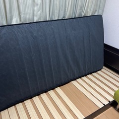 マットレス付き　タンスのゲン ベッド シングル ローベッド スマホスタンド スノコ の画像