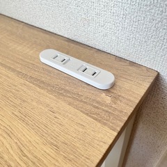 コンセント付き デスクチェアセットの画像