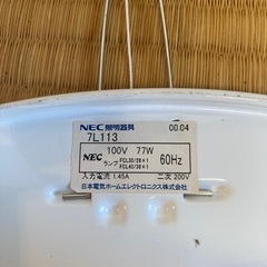 シーリングライト　NECの画像