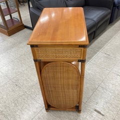  【ジモティー割引で最大15％OFF⭐️】  ラタン　収納 カウンター テーブル  の画像