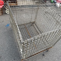  鉄かご 800×1000×高さ860mm パレティーナ 折りたたみコンテナ 網かご カゴパレット の画像