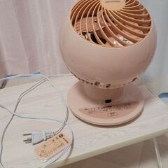 サーキュレーター扇風機（ピンク／ピーチカラー）リモコン付き の画像