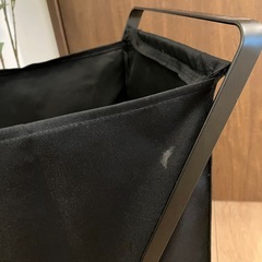 山崎実業(Yamazaki) ランドリーバスケット ブラック 約30X36X64cm(使用時) タワー tower 洗濯かご
の画像
