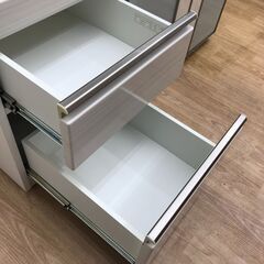 ★リユースのサカイ春日部店★KJ11883 ニトリ レンジ台 ホワイト H101×W121×D50 クリーニング済みの画像