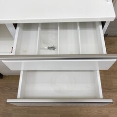 ★リユースのサカイ春日部店★KJ11884  食器棚 ホワイト H191×W90×D43 クリーニング済みの画像