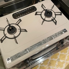 リンナイガスコンロ　オフホワイト(ベージュ)の画像