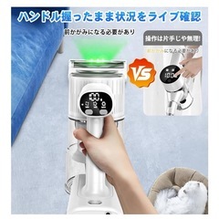 掃除機 コードレス 【8月新登場！業界革新！】革新版グリーンLEDライト業界革新 50Kpa超強力吸引 水洗い コードレス掃除機の画像