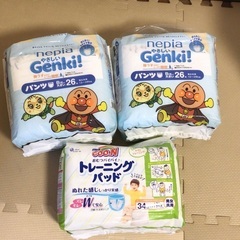 子ども用オムツ　パンツタイプ＋トレーニングパッドの画像
