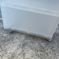 収納ケース　キャスター付き　プラスチックケース　収納家具【18×39.5×83.5】の画像