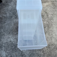 収納ケース　キャスター付き　プラスチックケース　収納家具【18×39.5×83.5】の画像