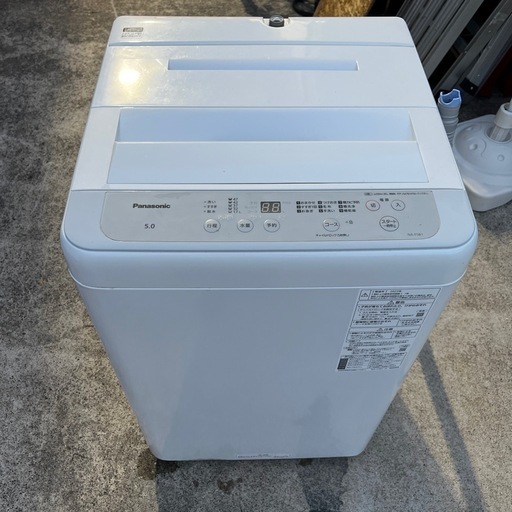 【Panasonic/2023】洗濯機　5キロ　5kg 白　ホワイト　パナソニック　家電【動作ok】