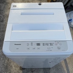 【Panasonic/2023】洗濯機　5キロ　5kg 白　ホワイト　パナソニック　家電【動作ok】の画像