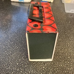M2509-328 Mickey Mouse 昭和レトロ カセットテープケース ハート柄 キズ汚れ有りの画像