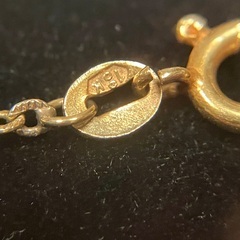 18K 750 ゴールドネックレスの画像