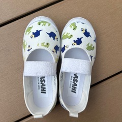 美品　上履き　16センチ　恐竜の画像