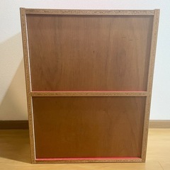 棚　ラック　赤　本棚　レトロ　の画像