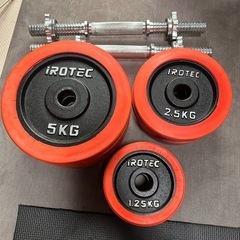 IROTEC ラバーダンベル (40 kg)の画像