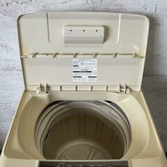【SHARP】 シャープ 縦型洗濯機 ES-F502-C 5kg 1995年製 ホワイト 全自動電気洗濯機 動作確認済み 生活家電 A0454の画像
