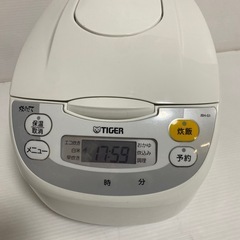 TIGER タイガー マイコン炊飯ジャー JBH-G101 2023年製 炊飯器 白 100V 50/60Hz 動作確認済 中古の画像