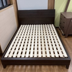 ジモティー限定価格！S249 ⭐ NITORI ニトリ ダブルベッド Nスリープ 幅145cm USED ヨゴレ有の画像