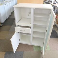 ニトリ レンジボード 幅80×奥40×高115 食器棚 ミドルレンジボード レンジ台 キッチンボード 札幌 北20条店の画像