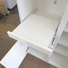 ニトリ レンジボード 幅80×奥40×高115 食器棚 ミドルレンジボード レンジ台 キッチンボード 札幌 北20条店の画像