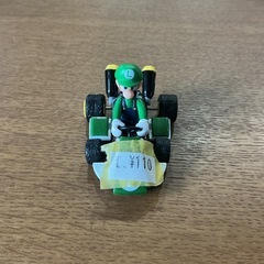 マリオカート🏎️ルイージ💚プルバックカーミニカー任天堂Nintendo美品✨緑白黄色黒の画像