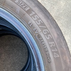 日本製 ブリジストン 4本セットタイヤ 155/65/R14の画像