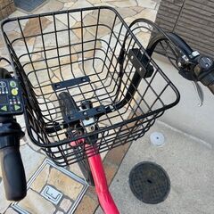 🌈長生きバッテリー8.7Ah　🌈大カゴ仕様！💘ブリヂストン　アンジェリーノ　電動自転車　電動アシスト自転車　20インチ　子供乗せ 9227の画像