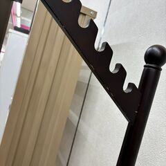 リユースのサカイ栃木店★ジモティ割あり★  姿見 ダークブラウン W45×D45×H171 クリーニング済み TC10818の画像